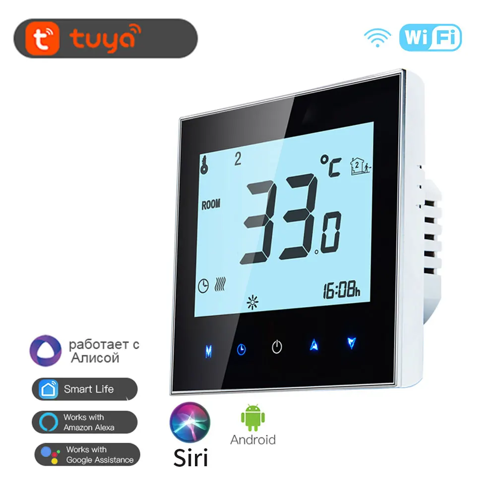 

Siri Voice Wifi Smart Temperature Controller Floor Water Heating/Electric Floor Heating/ Water/Gas boiler Works With ALEXA