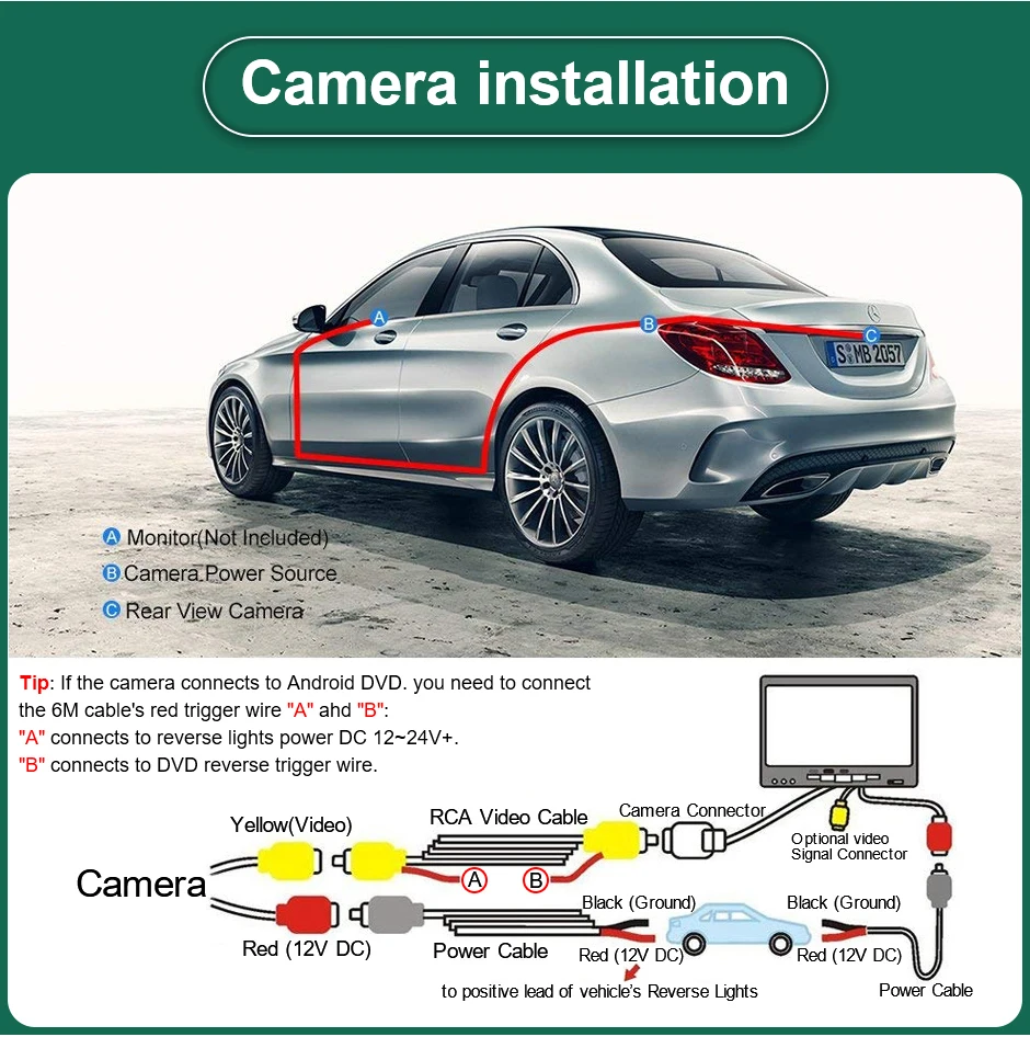 170 ° AHD 1080P Flip Emblem Rückansicht Reverse Backup Kamera Für VW Golf 6/7/8 Polo CC Käfer Magotan B6 B7 B8 EOS T-roc Passat – Detail 9