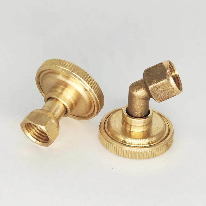 Brass Sprayer Irrigation Systems 8 Hole Golden Garden Sprinkler Head High Pressure Windproof Straight Curved Atomizing Nozzle