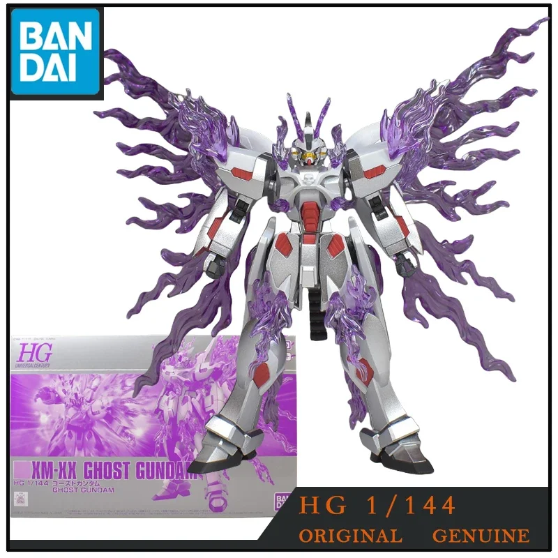 Bandai-Original Genuine Gundam Action Figures para Crianças, HG XM-XX, GHOST Gundam Anime Brinquedos, Ornamentos de Modelo Colecionáveis, Presente Menino e Menina