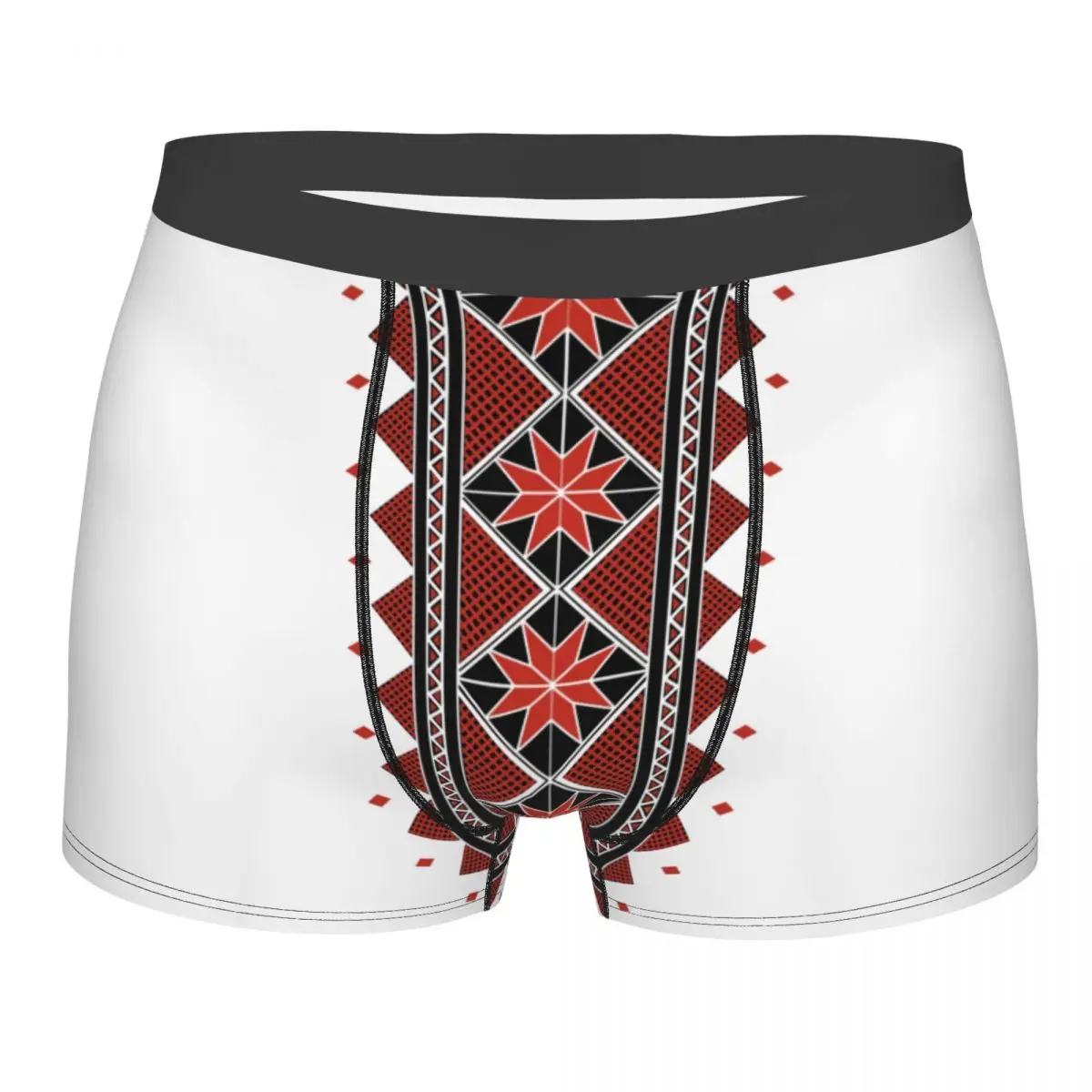 

Custom Male Novelty Ukrainian Traditional Embroidery Underwear Vyshyvanka Boxer Briefs Soft Shorts Panties Underpants