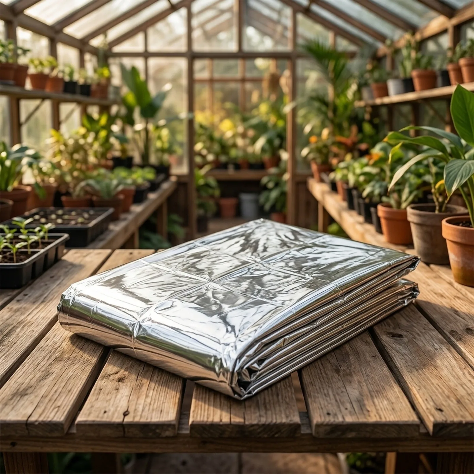 Outdoor Reflective Film for Plant Growth Tent and Room Use Garden Applications and Wilderness Survival Insulation