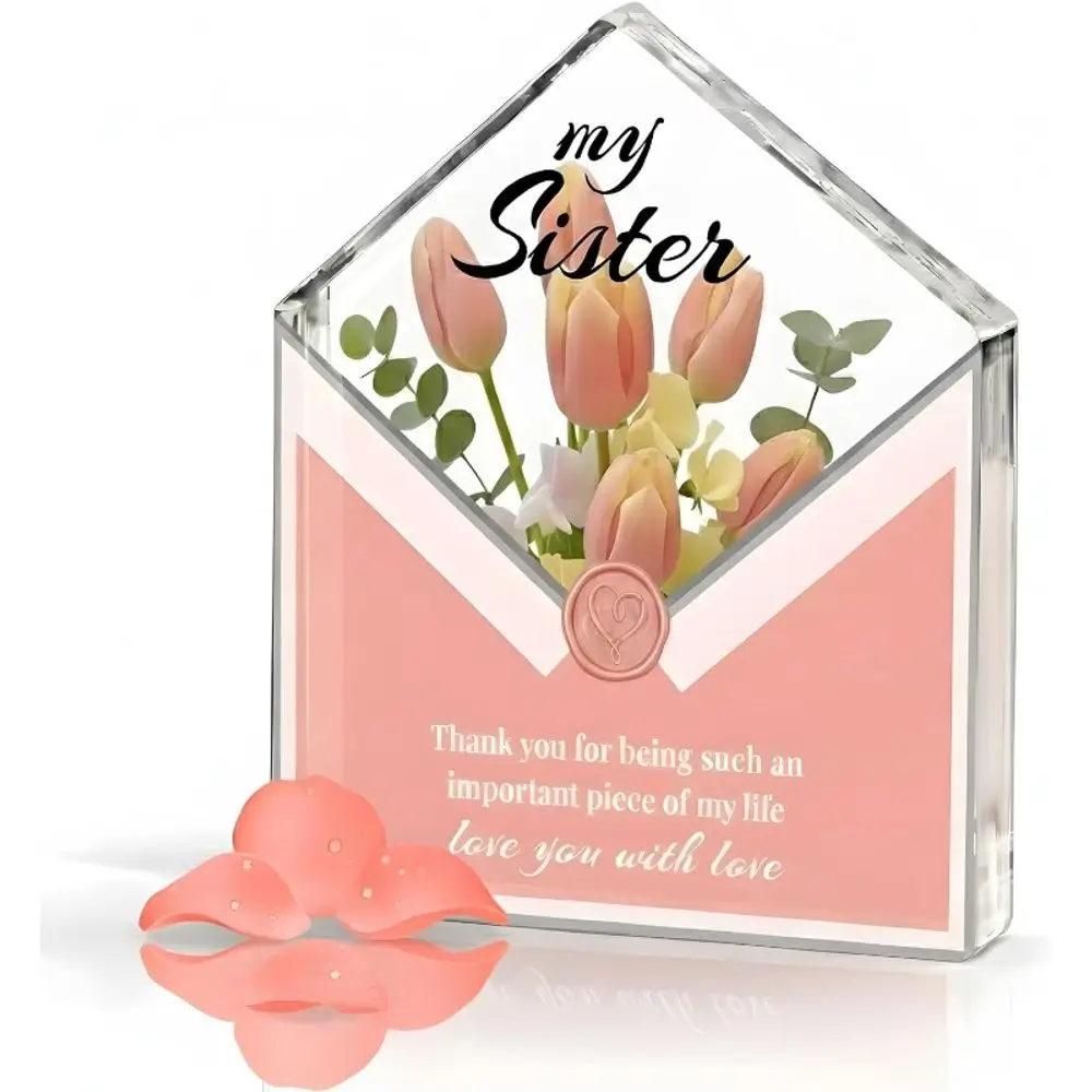 Big Sister Gifts from Sister Brother, Cute Desk Décor for Birthday Christmas