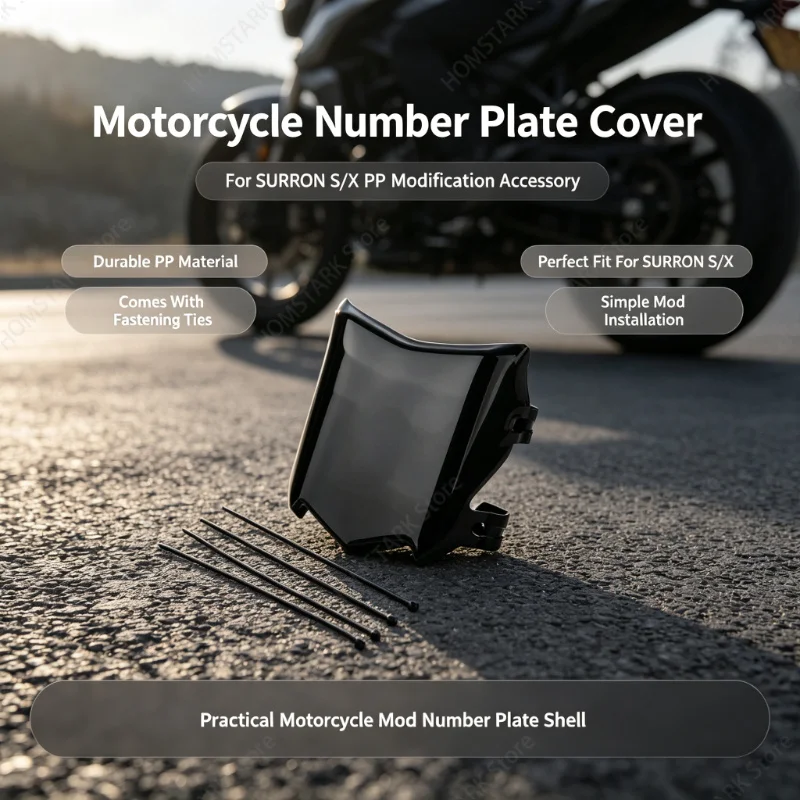 PP Universal Number Plate,Motorcycle Modification Accessory Fits ForSURRON S X 79bike Exploration Dirt Bike Motorbike Spare Part