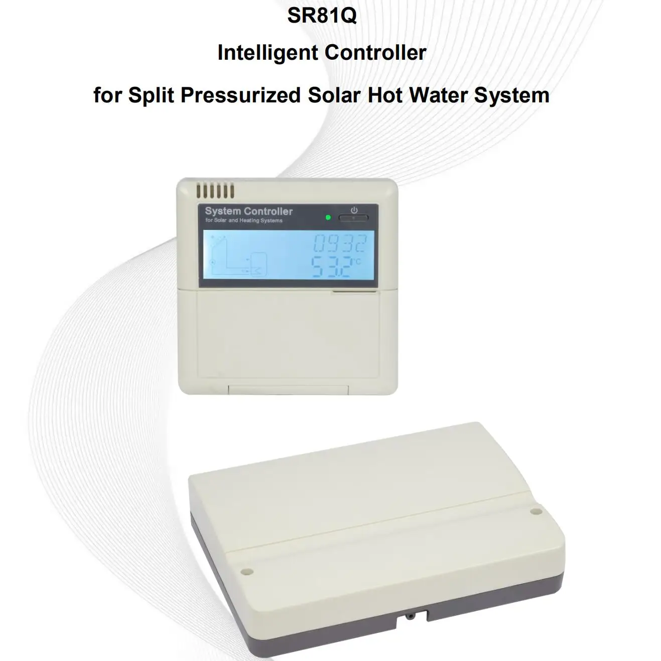 solar water heater controller versao atualizada para sr868c8q medicao de energia termica controle de velocidade da bomba 01