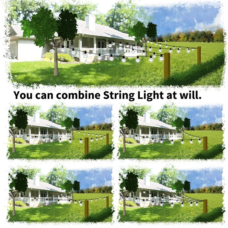 

Outdoor String Light Hanging Kit, 200 Ft. Stainless Steel (304) Hanging Rope Cable, Black Vinyl Coating, Swivel Buckle-A98U