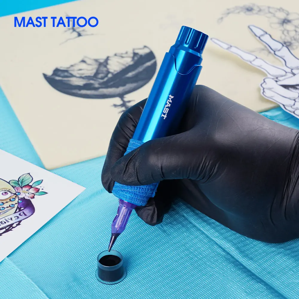 Mast Tattoo P10 Blue Series Rotary Tattoo Machine Makeup Permanent  Machine Eyeliner Eyebrow Tools Tattoo Pen For Beauty