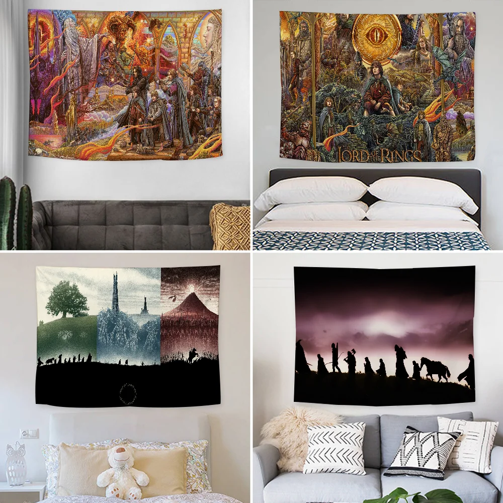 

L-Lord O-Of T-The R-Rings Tapestry Decoration party Background Hanging Cloth Bedroom Tapestry Room Decor Aesthetic