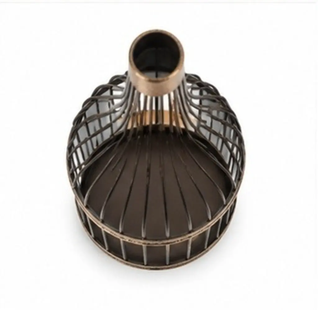 Iron Wine Cork Collector Basket Vintage Rustic Bottle Cap Holder Decorative Cork Storage Container for Kitchen Countertop Use