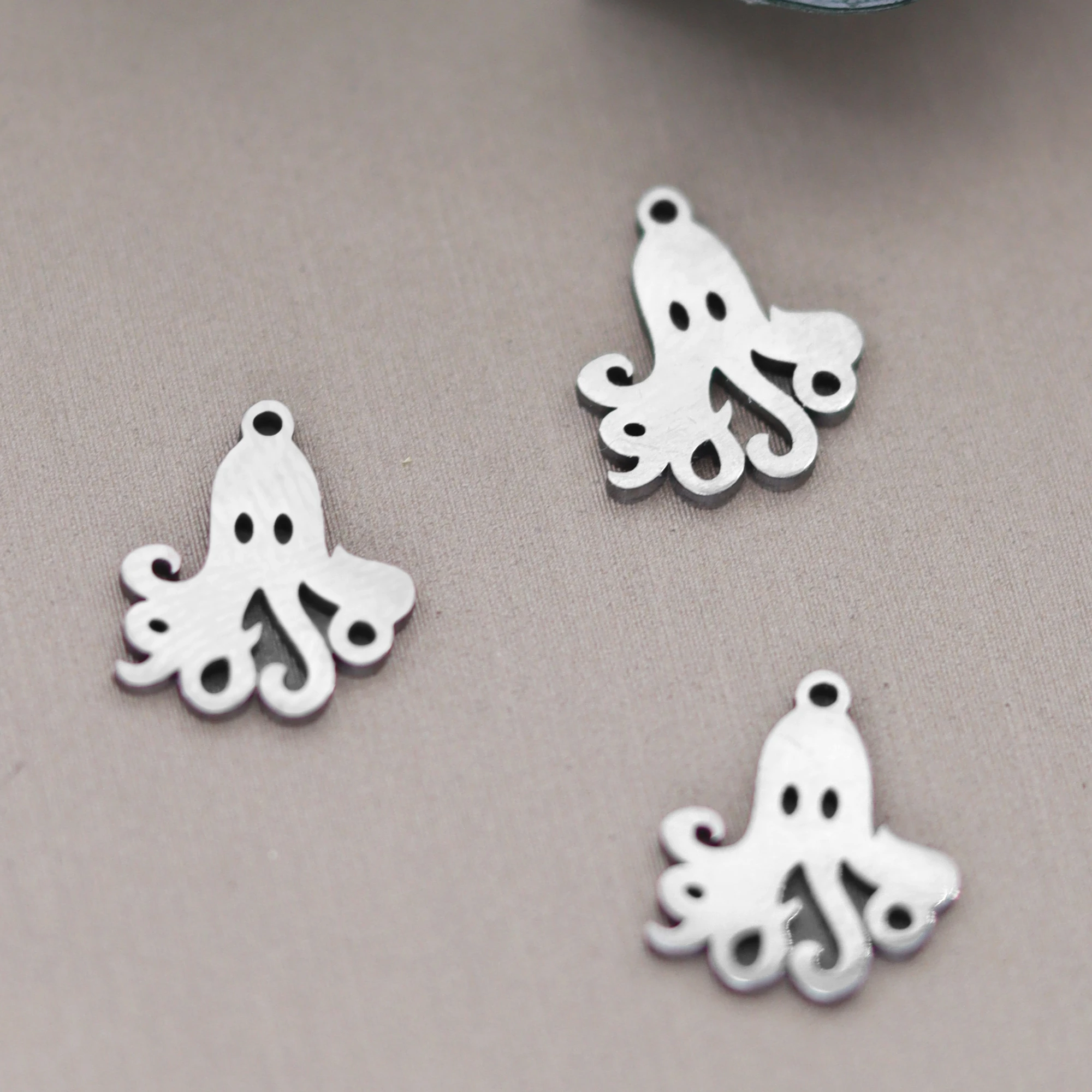 3pcs Octopus Fan Dinosaur Charms Lollipop Wolf Pendants For Making Handmade DIY Jewelry Accessories Crafts Findings Necklace