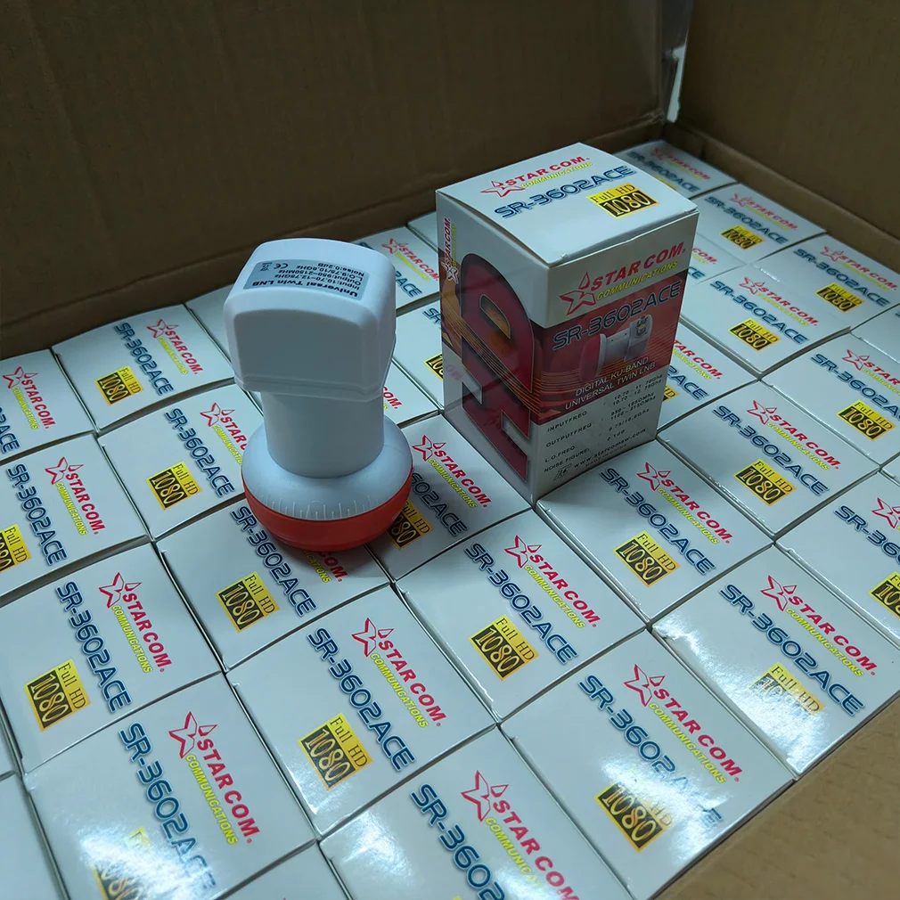 9,75/10,6 ГГц линейная поляризация Universal KU Band Double Best Signal Digital LNB High Gain Low Noise Dish Receiver Wholesale