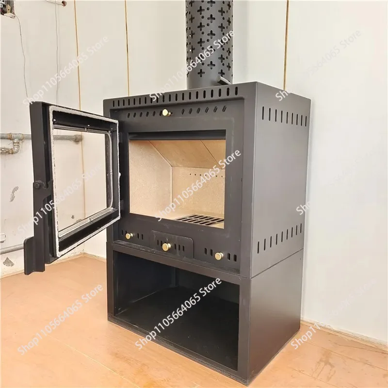 for Household Real Fire Wood Fireplace Smokeless Dust Free Heating Stove  Homestay Wood Stove