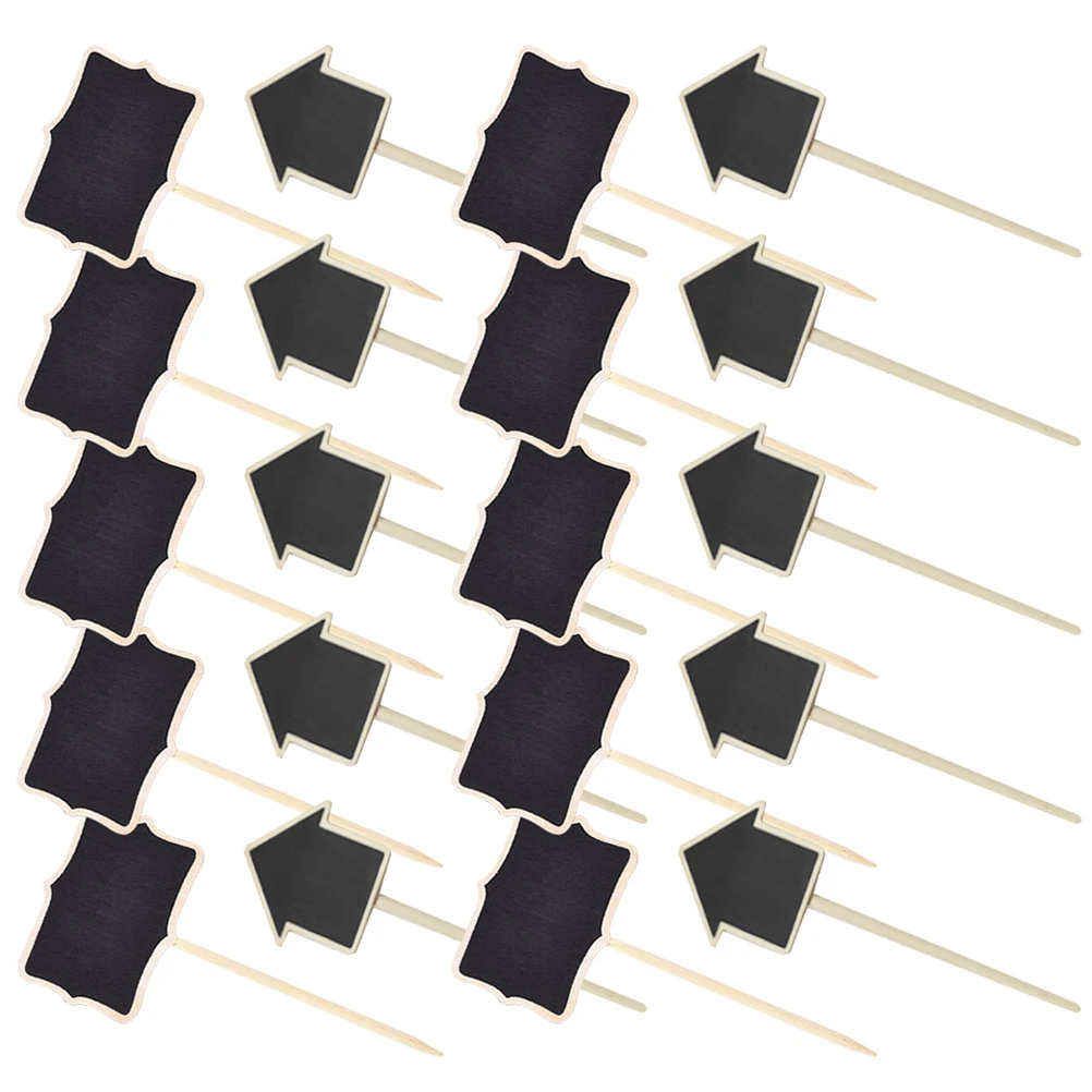 

20Pcs Wooden Garden Markers Plant Labels Chalkboard Signs Durable Multi-Use for Potted Plants Party Decor Plant Labels