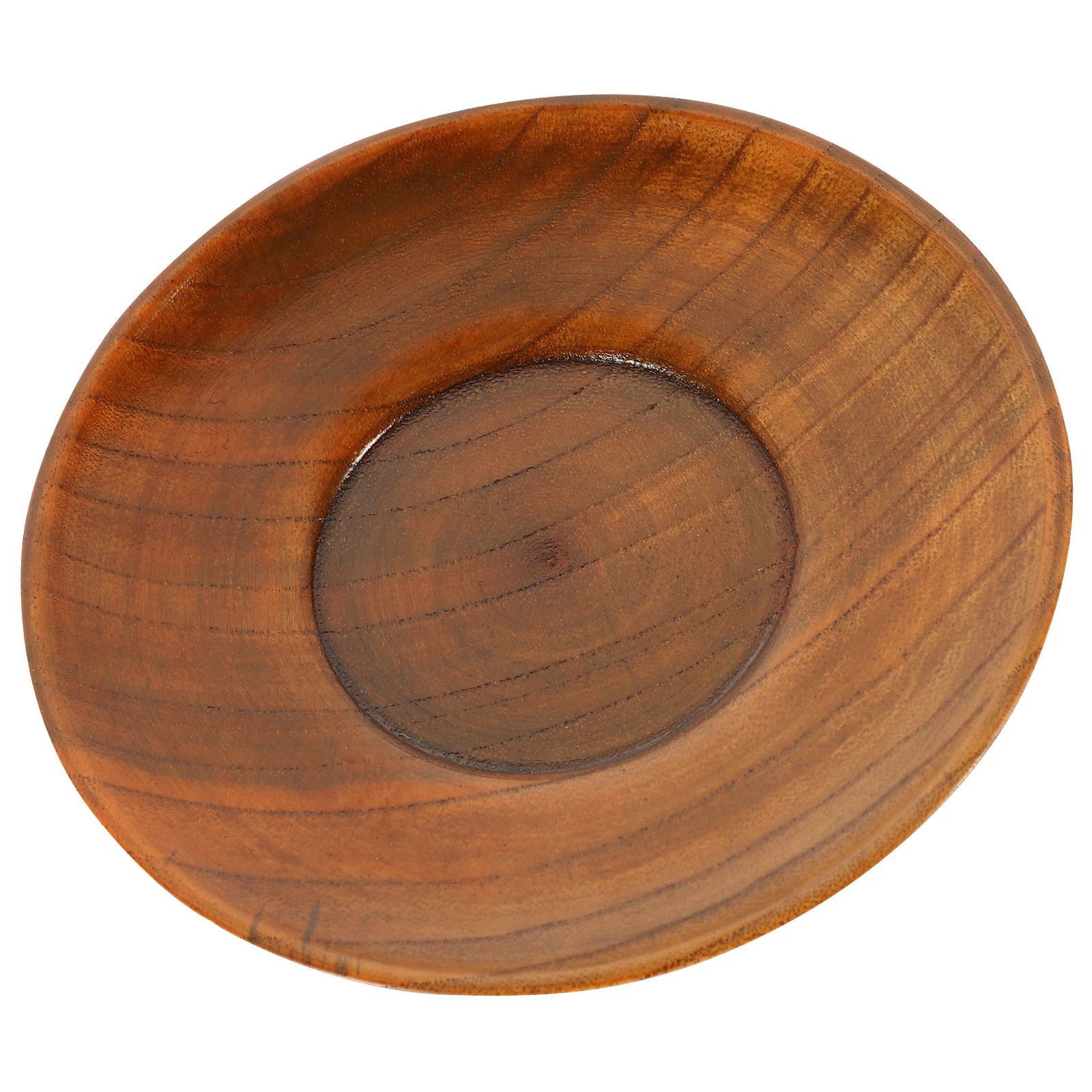 

2Pcs Round Wooden Vinegar Dishes Small Soy Sauce Plates Home Hotel Restaurant Kitchen Food Storage Snack Holder Wood Dish
