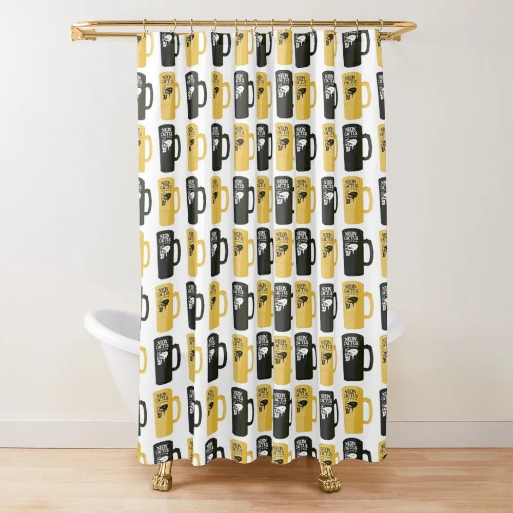 

Purdue Black & Gold Cactus Cups Shower Curtain Shower Bathroom Shower Waterproof In The Bathroom Set For Bathroom Curtain