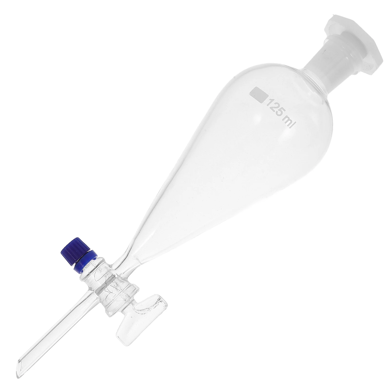 

125 Ml Separating Funnel Separatory Funnels Glass Filter Short Stem Powder Splitter Pear Shaped Flask High Borosilicate