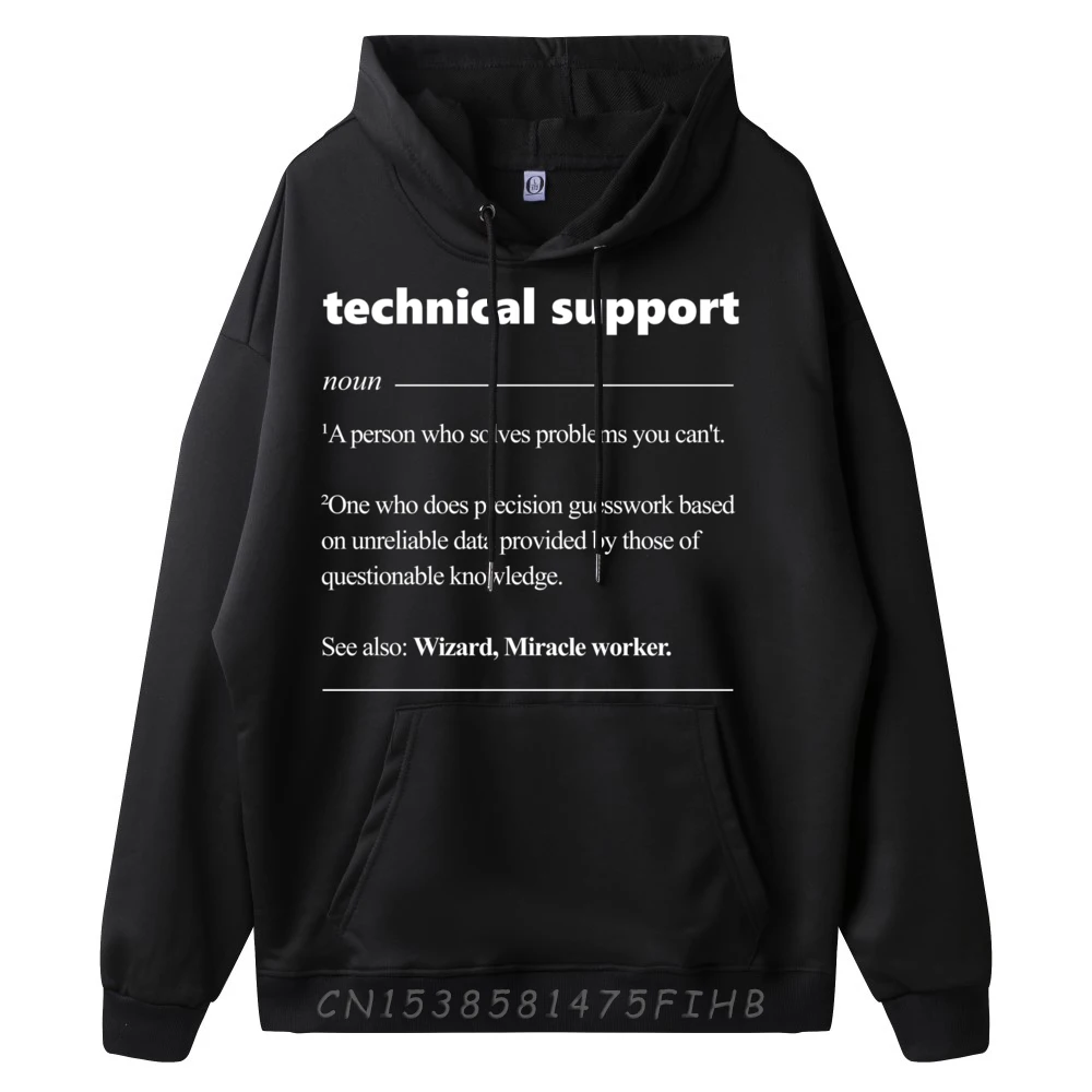 Technical Support Computer Wizard Programmer Funny Pullover Hoodies Men Men's Clothing Deals Harajuku