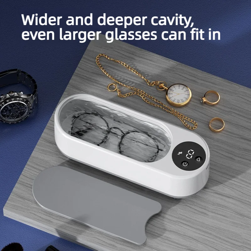 Portable Household Cleaning Machine, 450ml Clean Pod Ultrasonic Cleaner, Jewelry Cleaner Machine For Ring, Glasses, Makeup Brush view 5