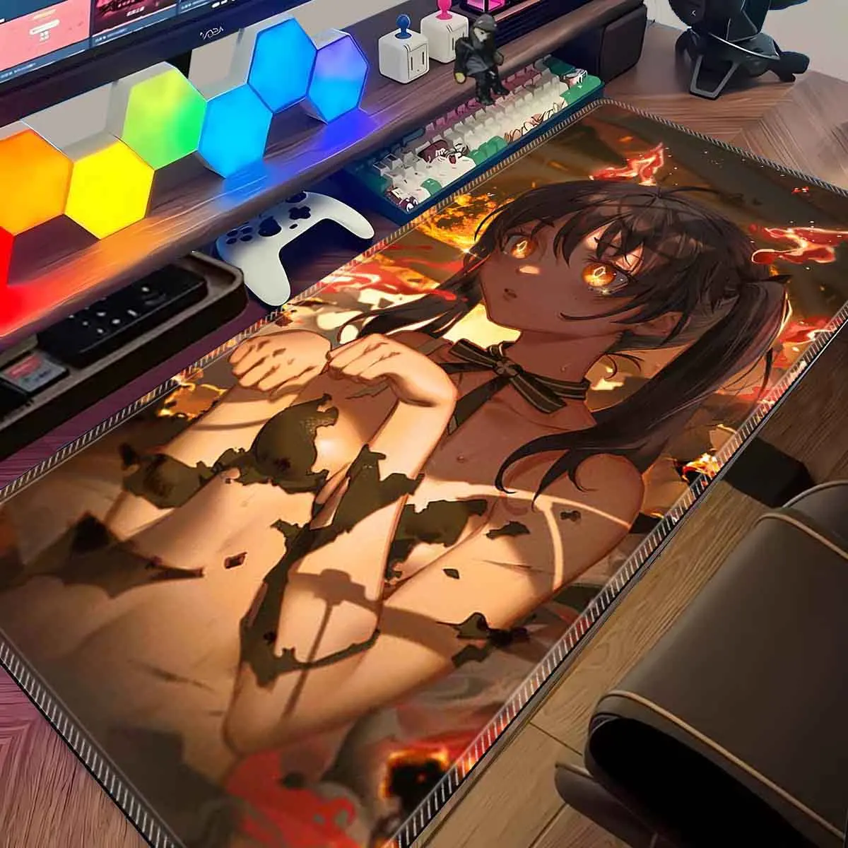 

Аниме Котацу Тамаки Коврик для мыши Коврик для мыши Аниме Waifu Fire Force Overwatched Профессиональный большой нескользящий коврик для геймерской клавиатуры и мыши
