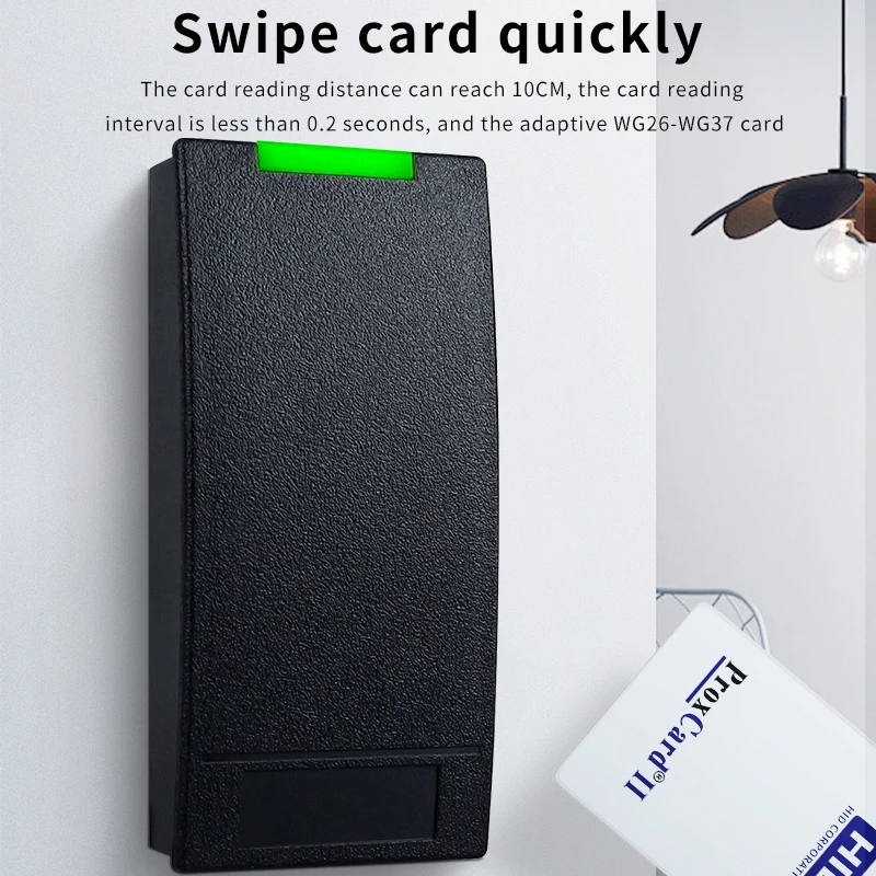 Industrial RFHID/ID Proximity RFID Card Reader 125kHz: Compact Waterproof, Wiegand26-37/RS485/RS232 for Access Control Systems