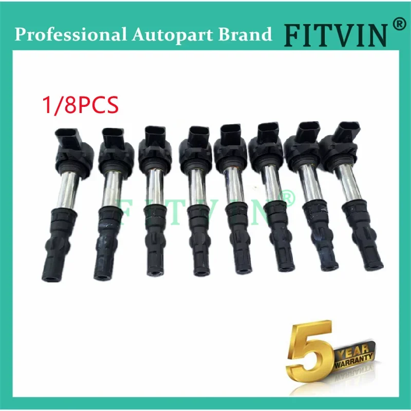 1/8PCS 12137838388 7838388 12137841754 Ignition Coil for BMW Series E90 E92 E93 LCI M3 S65 UF-597 Auto Accessories New