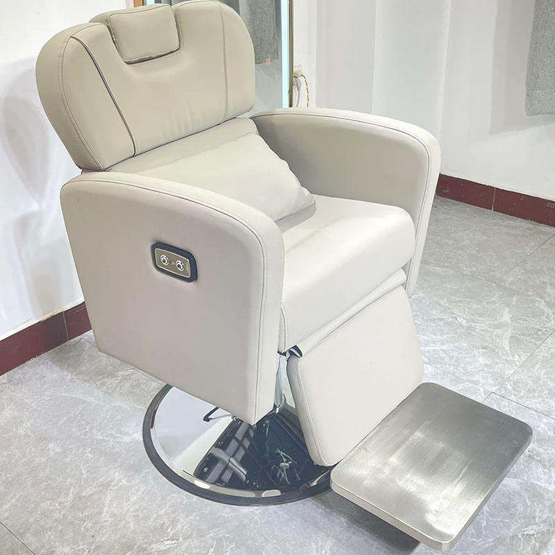 New Design Hydraulic Leather Electric Folding Barber Chair Facial Beauty Reclining Sofa Portable Barber Chairs