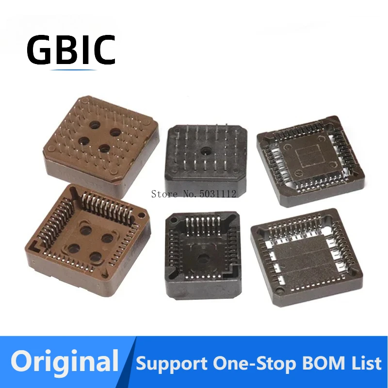 10 PCS PLCC32 PLCC44/PLCC52/PLCC68/PLCC84 Pin square IC chip base test seat PLCC IC socket  SMD DIP PLCC Socket adapter
