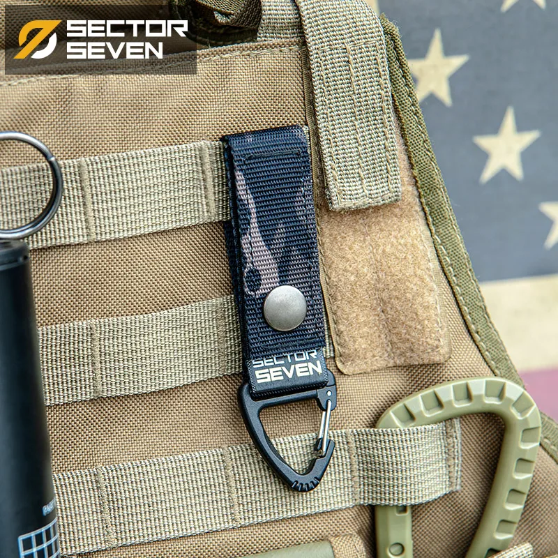 Tactical EDC Multipurpose Triangle Hook Belt Quick Hang Single Point Hook Survival Keychain