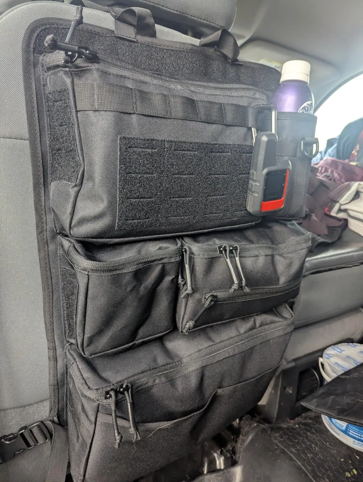 Taktische Aufbewahrungstasche für Auto-Rücksitze, Multifunktionaler Gepäck-Organizer und Aufbewahrungstasche, Hängende Rücksitztasche für Roadtrips – Detail 8