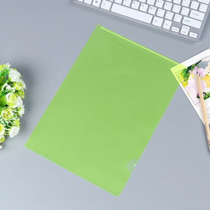 50Pcs Plastic Folders A4 Sleeves Wallets For Protection Files With Top & Side Open Sleeves For A4 Paper Work Office Easy Install
