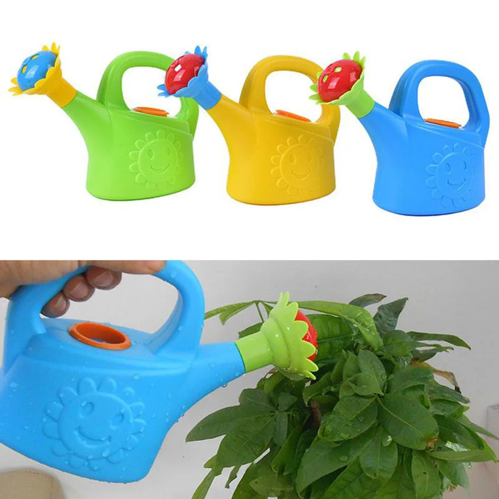 High Quality Watering Can Sprinkler Plastic Flowers Bottle Kids Sprinkler Watering Can Yellow 18cm X 10.5cm X 7cm