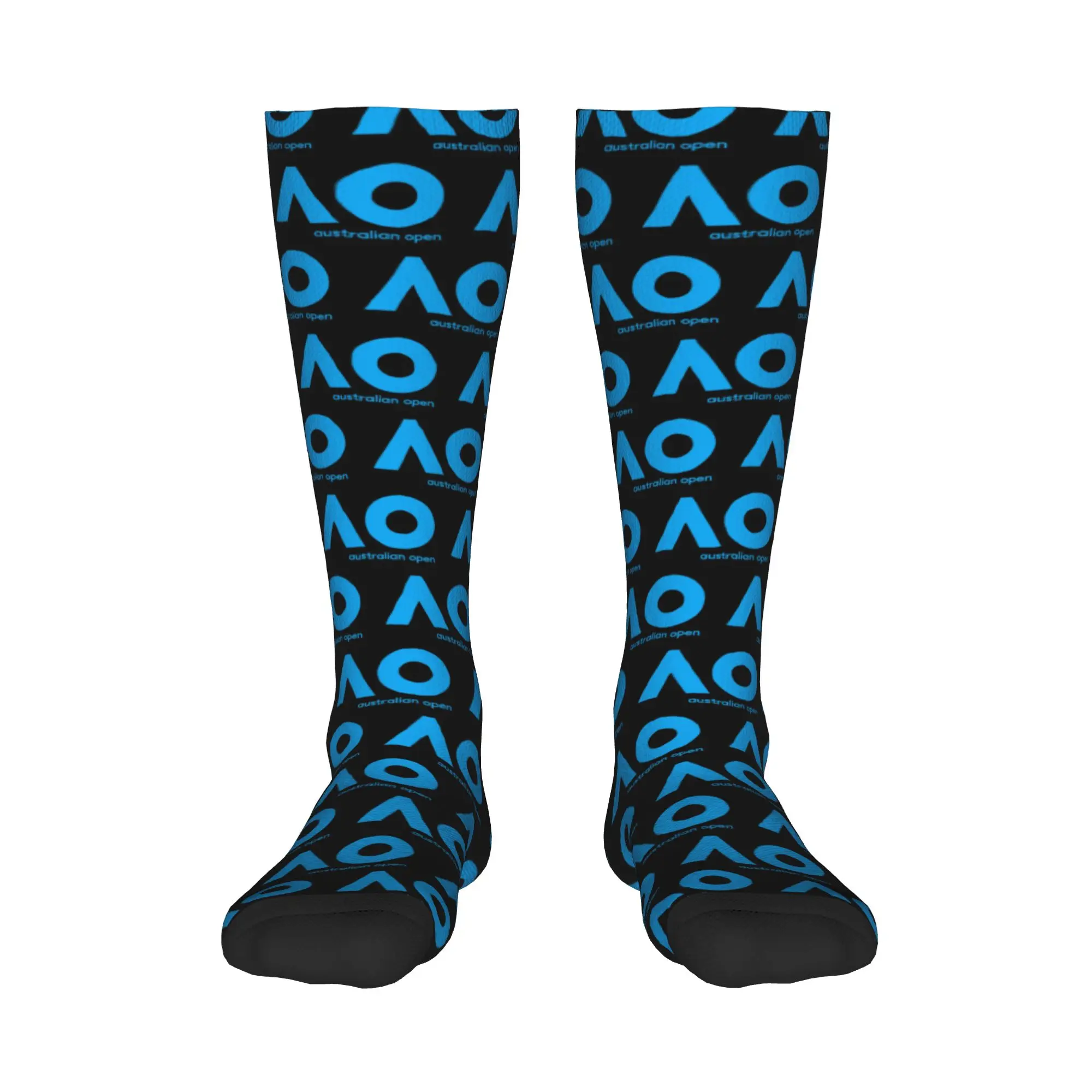 Medias de tripulación para todas las estaciones, calcetines australianos abiertos AO (versión azul), calcetines largos Harajuku, accesorios para hombres y mujeres, regalos