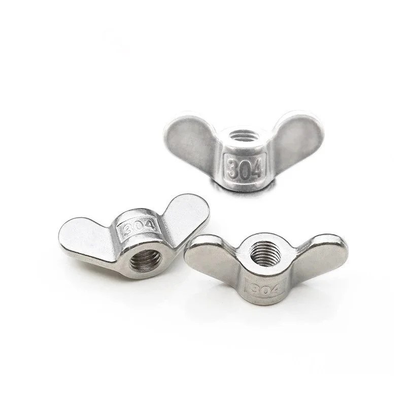304 Stainless Steel Special-Shaped Hand Screw Nut Big ear Butterfly Nuts Ram Screw Nut Claw Nut M4 M5 M6 -M20