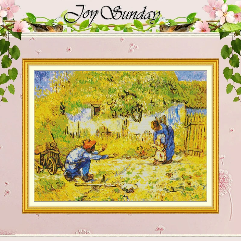 

Учусь ходить узоры Набор для вышивки крестом DIY 11CT 14CT 16CT HD штампованный DMC Набор для вышивки крестом Вышивка Рукоделие