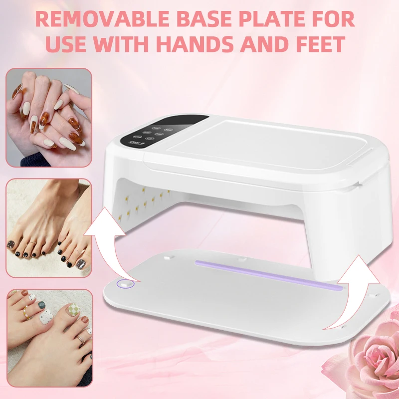 NEW 69LEDS UV LED Nail Lamp For Fast Drying Gel Nails Polish 300W Professional Gel Polish Drying Lamps With Timer Auto Sensor