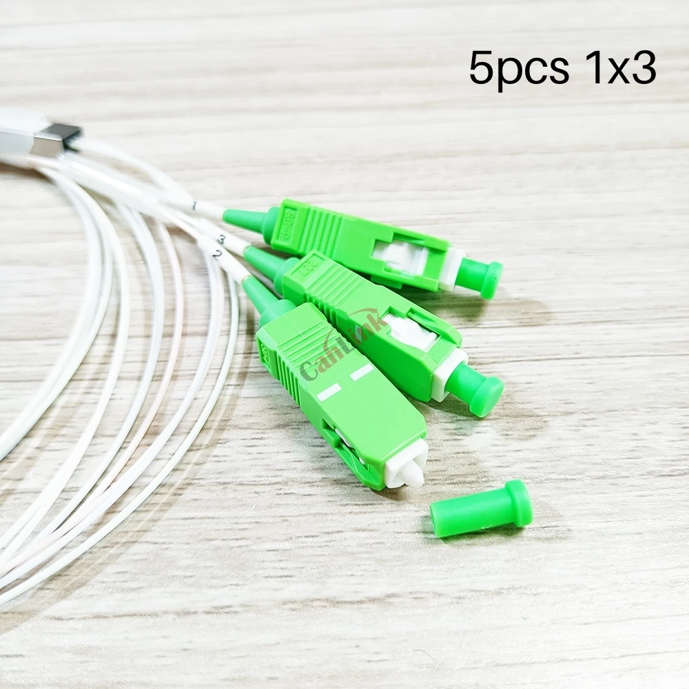 Imagem -05 - Divisor da Fibra Ótica 1x3 1x6 1x12 Plc sc Apc sm Único Modo 0.9 mm G657a1 Lszh 1m Ftth Grupo 10 20