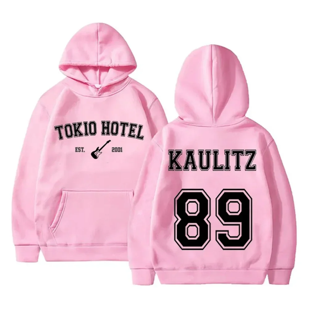 Banda de rock alemana Tokyo Hotel Kaulitz 89 Sudadera con capucha estampada en la espalda para hombres y mujeres
