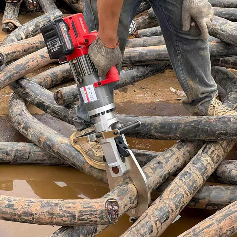 Electric Brushless Hydraulic Cable Cutter Four Cylinder Power Brushless Motor Cable Shear Copper Aluminum Armored Cable Scissors