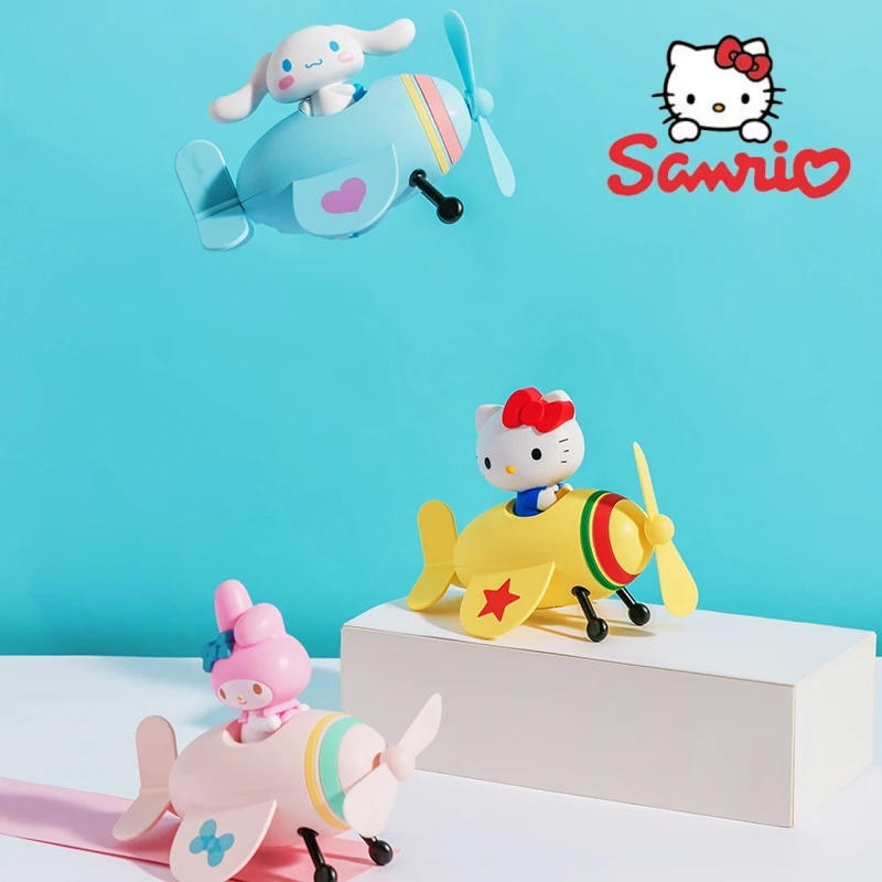 Sanrio Jade cannella cane piccolo ventilatore aereo Mini Desktop carino portatile palmare Internet celebrità melodia ricarica Usb regalo popolare