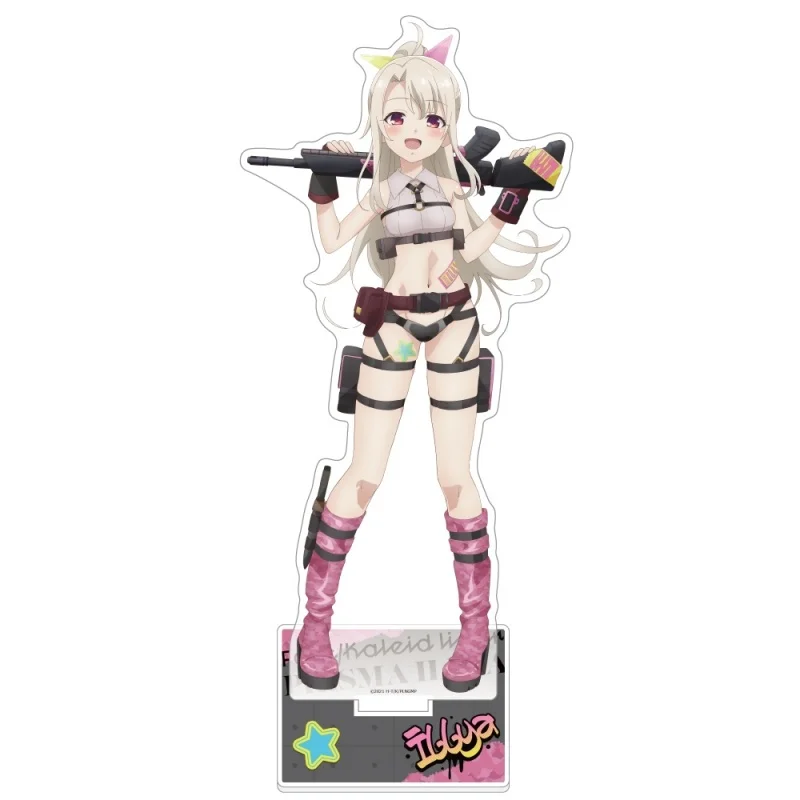Anime Fate/Kaleid Liner Prisma☆Illya Drei!! Illya Miyu Chloe Keychain Acrylic Stand Model Plate Desk Decorations 15CM