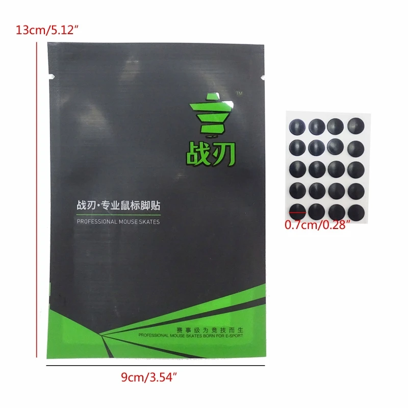 DN59 ملصقات زلاجات الماوس الاحترافية لوحة قدم الماوس الفئران تنزلق حافة منحنية لـ G1/MX300/M100 ماوس 0.6 مللي متر 1 حزمة