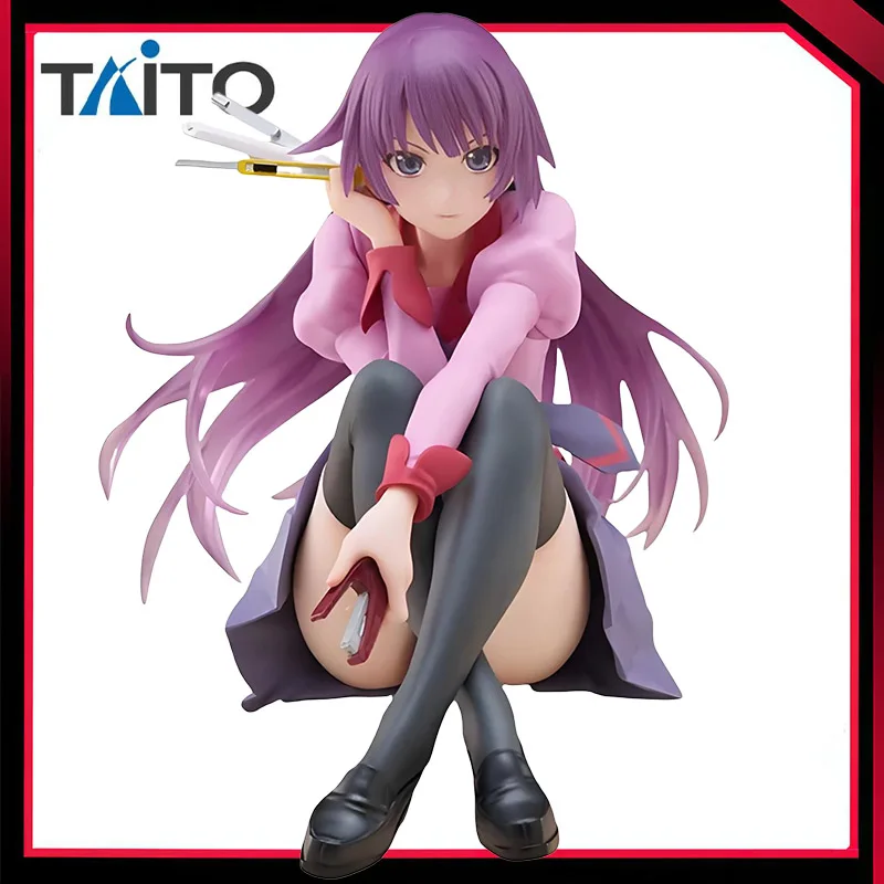 

In Stock Original TAITO Desktop Cute Monogatari Series Senjougahara Hitagi Anime Figure Action 13Cm PVC Collection Model Toys