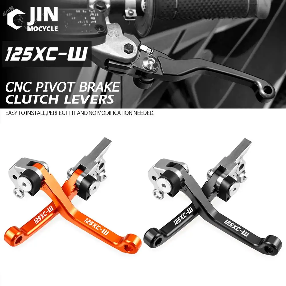 For 125SX XCW 2004-2018 125XCW 2016 2017 2018 2019 CNC Dirt Bike Motocross Foldable Pivot Brake Clutch Levers Cable Lever Handle