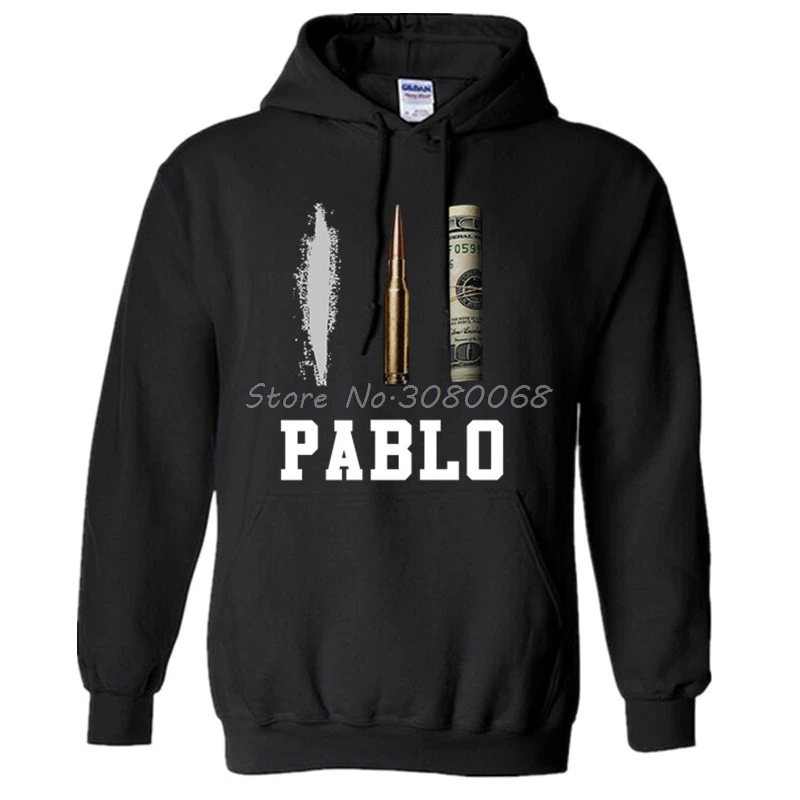 Spring And Autumn Men Hoodie New Narcos Pablo Escobar Hoodies Cotton Thicken Fleece Hip Hop Pullover Sweatshirt Zipper Coat