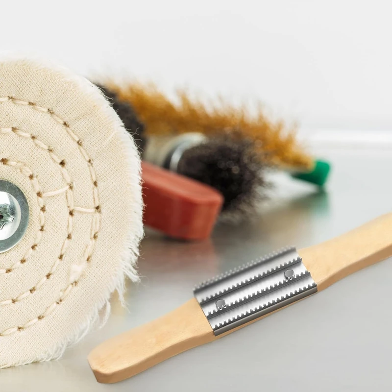 PORK-15-дюймовые полировальные грабли и полирующие грабли, замена металлических зубов с 2 комплектами винтов