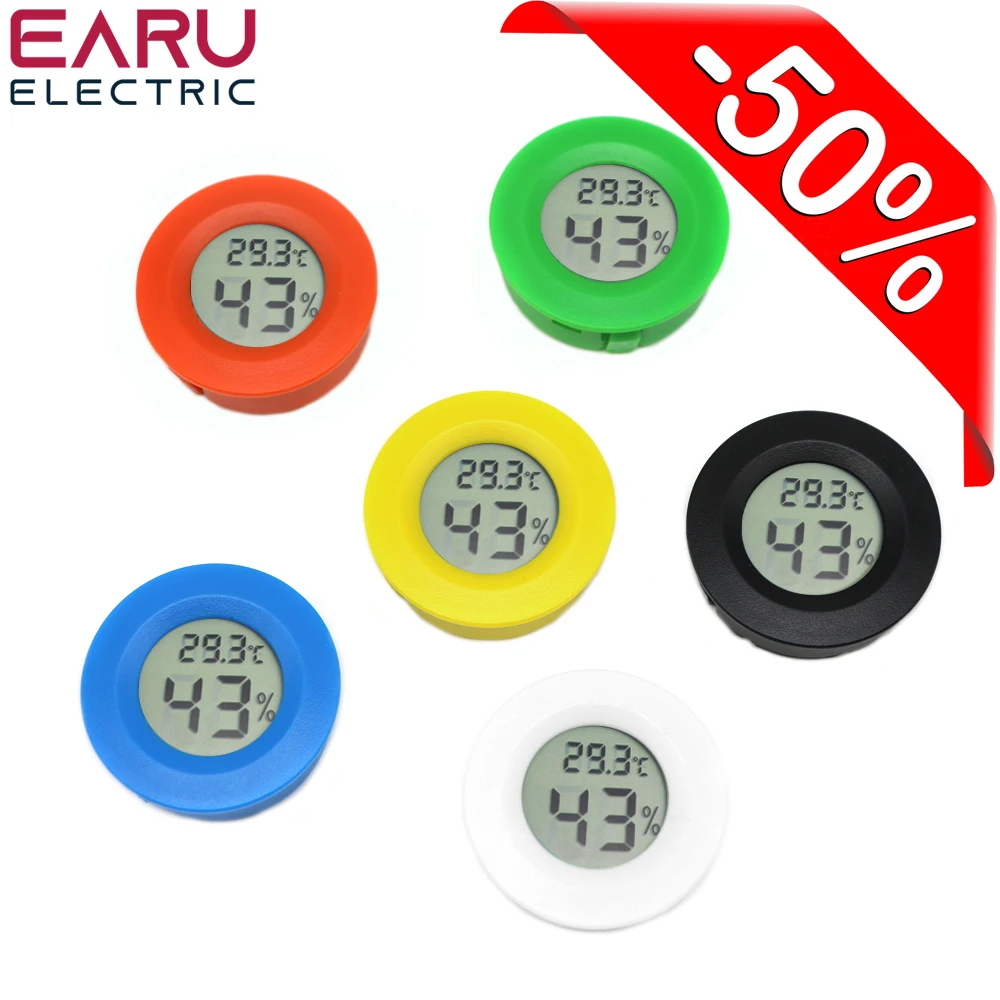 Mini 2-in-1 Digital LCD Thermometer Hygrometer for  Home Office or Incubator Indoor Room Temperature & Humidity