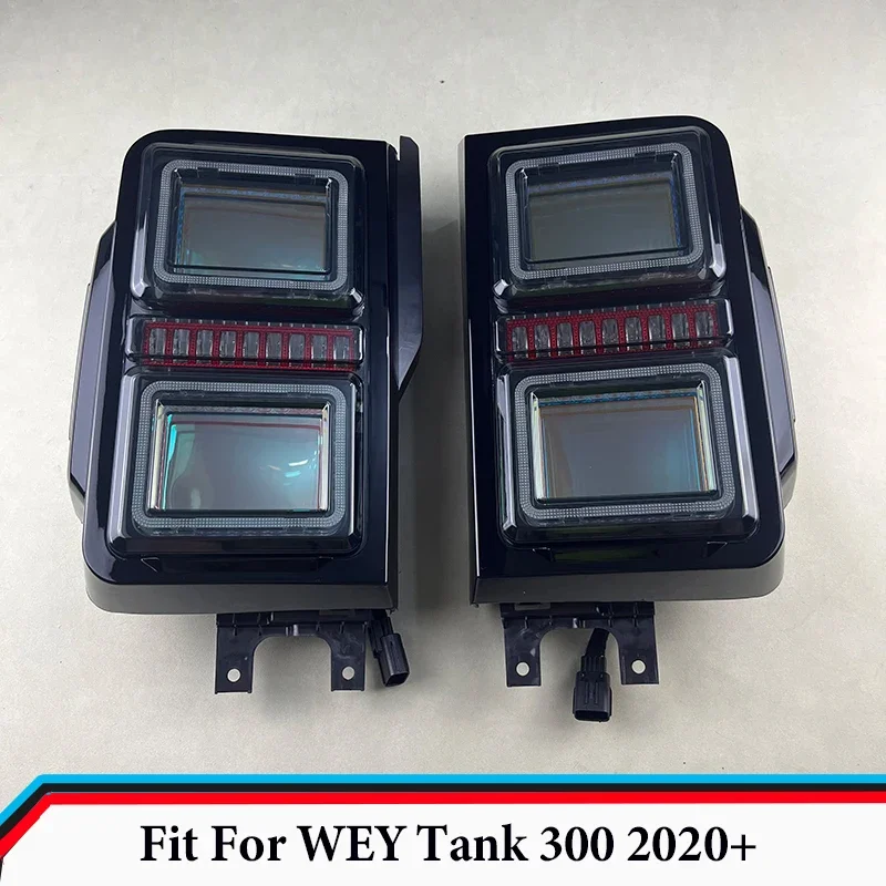 

Задние фонари в сборе, подходят для WEY Tank 300 2020-2023, светодиодные фонари заднего хода, указатели поворота, задние фонари, внешние аксессуары