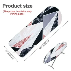 Ironing Board Cover Scorch Resistant, Extra Thick Cotton Iron Cover with Padding Heat Reflective Heavy Duty Pad Approx 140x50cm