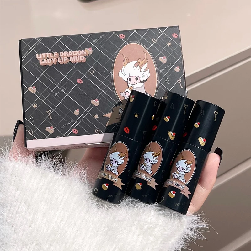 

Matte Liquid Lipstick Set Waterproof Velvet Lip Gloss Moisturizing Non-Stick Cup Not Easy To Fade Lip Stain Women's Makeup Kits