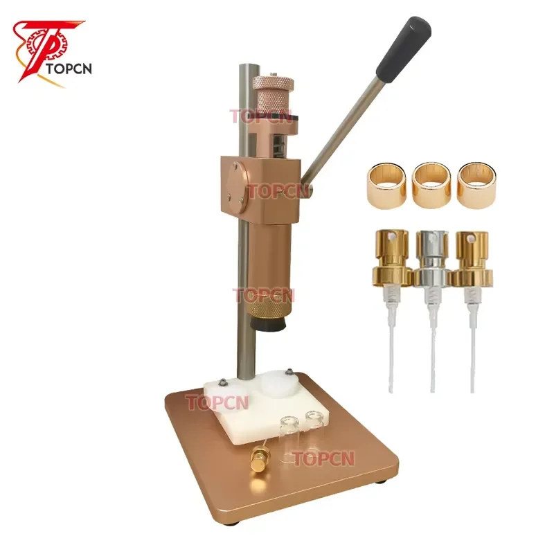 Manual Glass Perfume Bottle Crimping Machine Aerosol Sprayer Capping Equipment Collar Press Packaging Tool for Small Batch